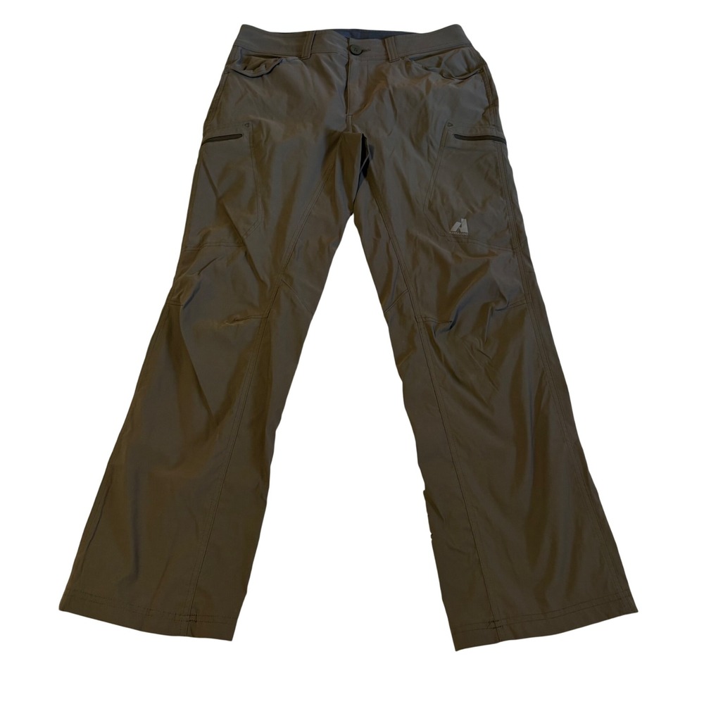 Eddie Bauer First Ascent Guide Pro Pants Men 33x32 Brown Hiking Outdoor 13651063